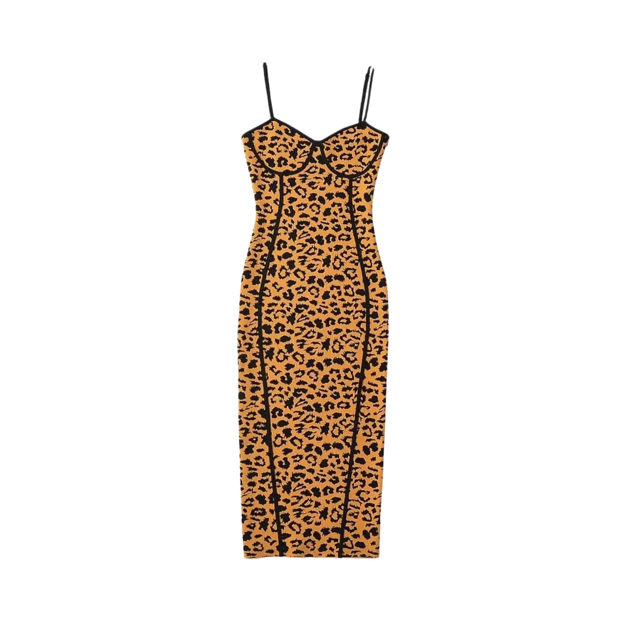 Pre Order:  Contoured Leopard Sleeveless Dress