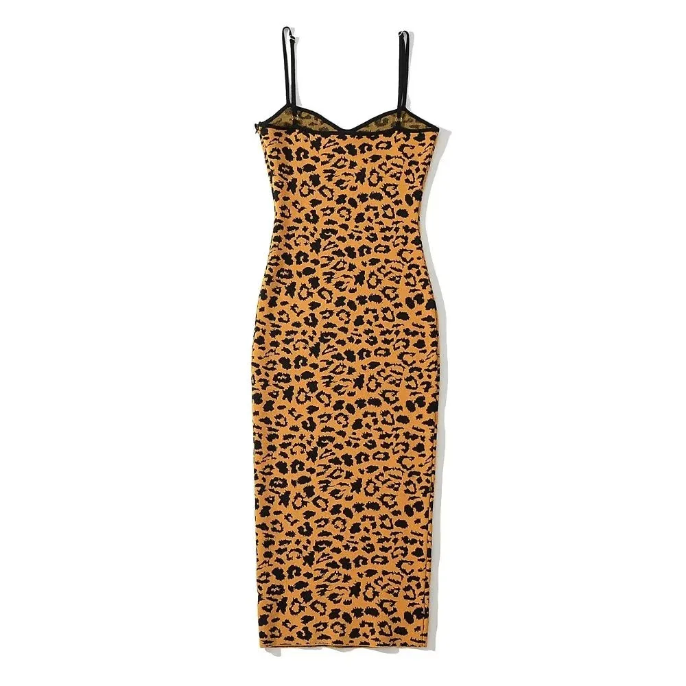 Pre Order:  Contoured Leopard Sleeveless Dress