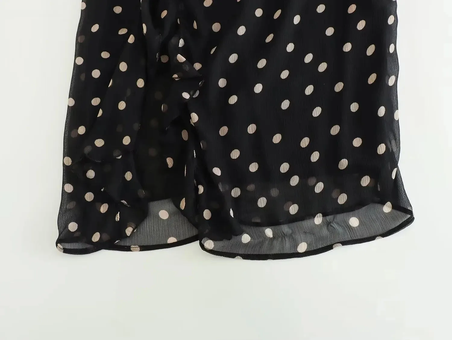 Pre Order:  Single Strap Polka Dots Dress