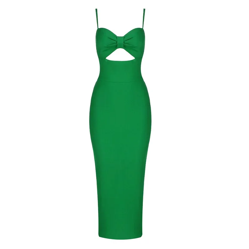 Pre Order:  Sweetheart Cutout Bust Midi Dress