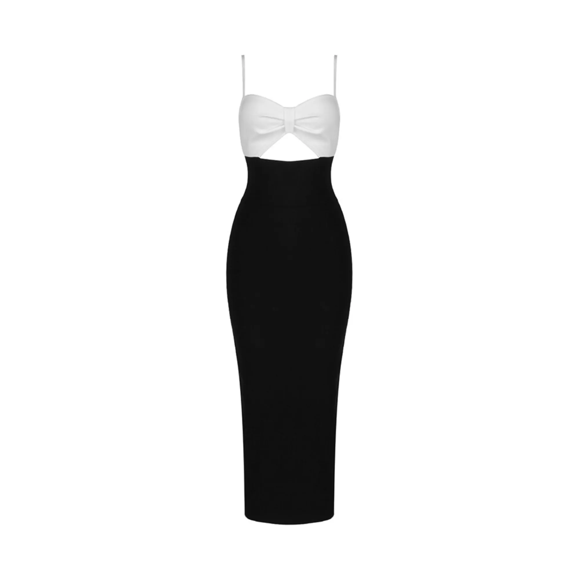 Pre Order:  Sweetheart Cutout Bust Midi Dress