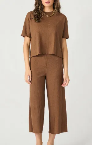 Pull On Textured Culotte Pant (Dex)