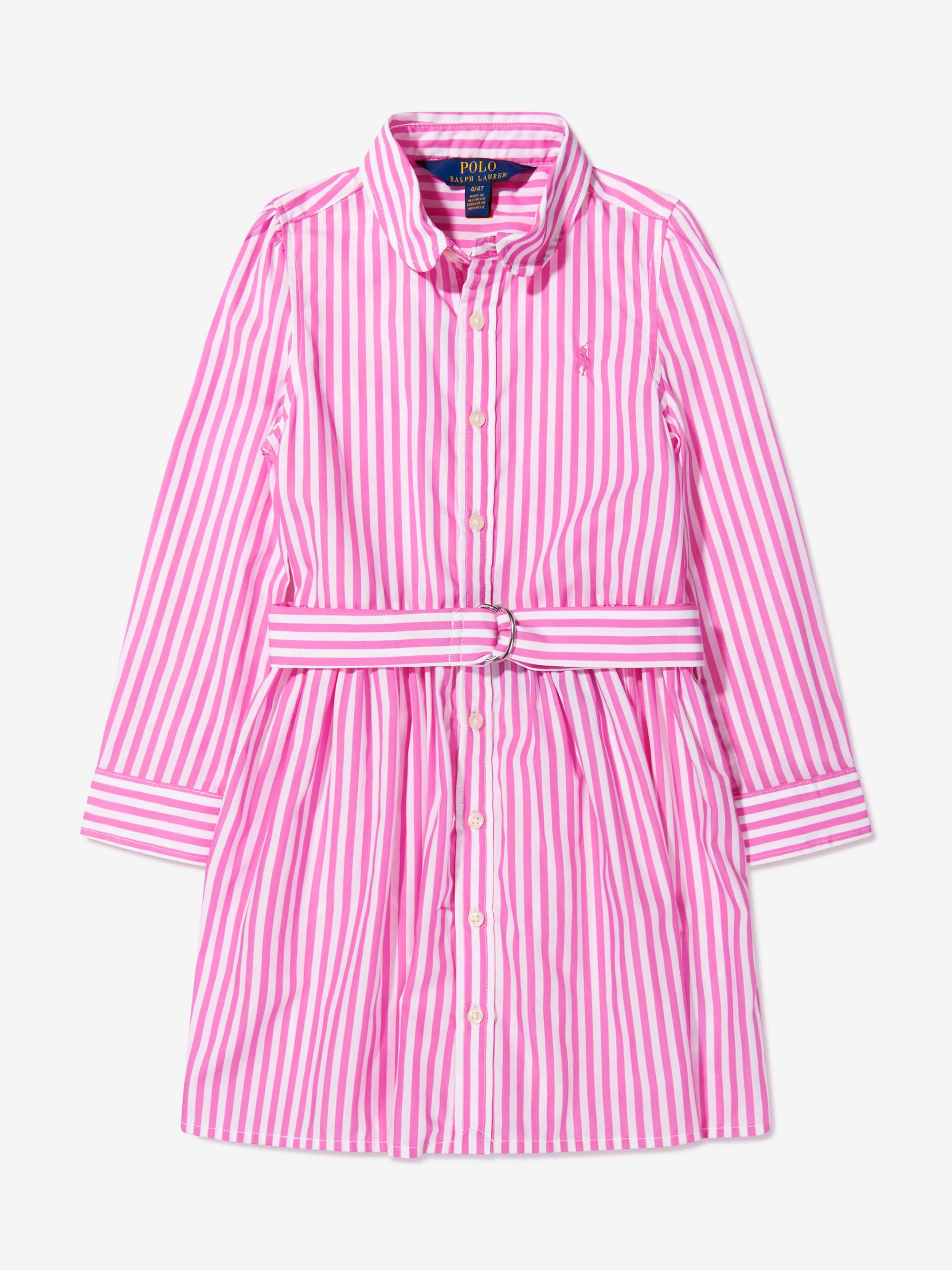 Ralph Lauren Girls Long Sleeve Shirt Dress