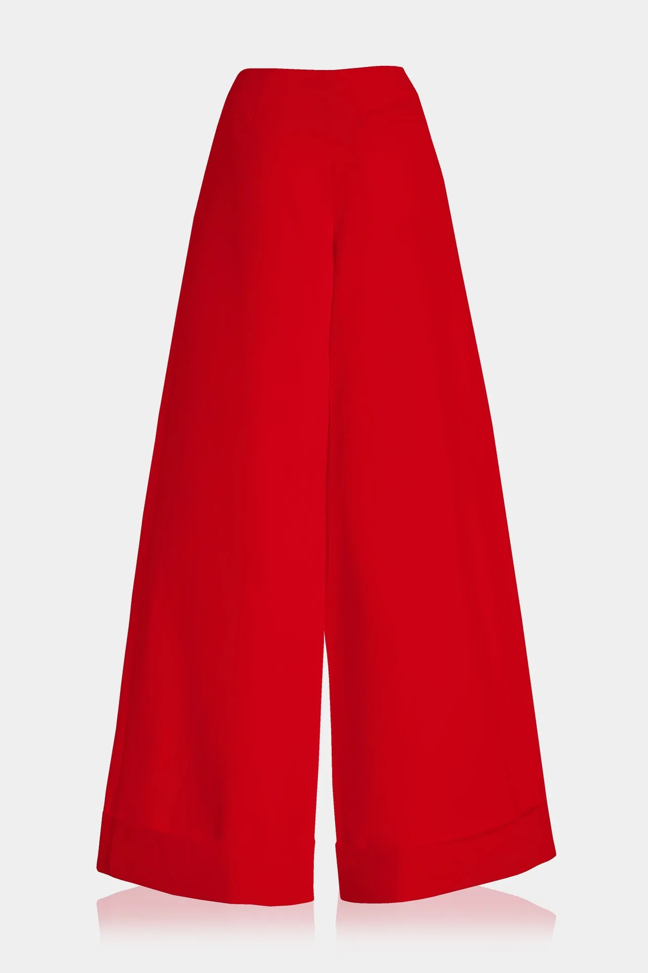 Red Straight Pants For Women