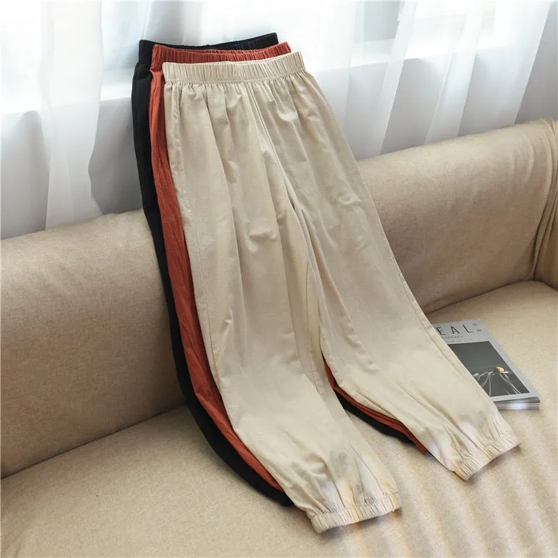 Retro Capri Trousers Harem Pants