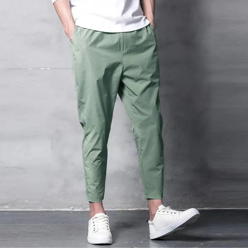 Riolio Spring Jogger Cargo Trousers for Men's Elastic Jogging Pants Ankle Oversize Male Streetwear Harajuku Korean Clothing Streetwear