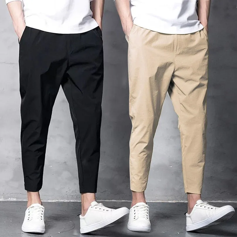 Riolio Spring Jogger Cargo Trousers for Men's Elastic Jogging Pants Ankle Oversize Male Streetwear Harajuku Korean Clothing Streetwear