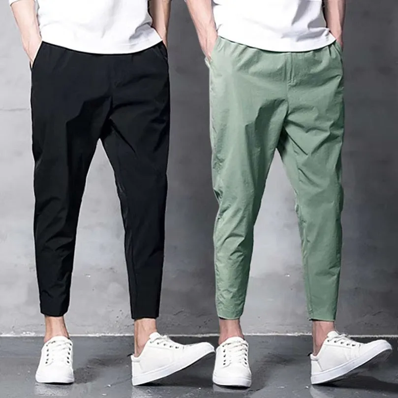 Riolio Spring Jogger Cargo Trousers for Men's Elastic Jogging Pants Ankle Oversize Male Streetwear Harajuku Korean Clothing Streetwear