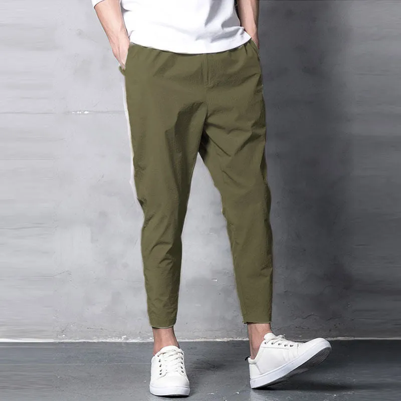 Riolio Spring Jogger Cargo Trousers for Men's Elastic Jogging Pants Ankle Oversize Male Streetwear Harajuku Korean Clothing Streetwear