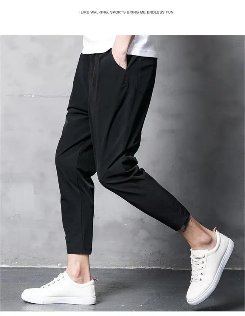 Riolio Spring Jogger Cargo Trousers for Men's Elastic Jogging Pants Ankle Oversize Male Streetwear Harajuku Korean Clothing Streetwear