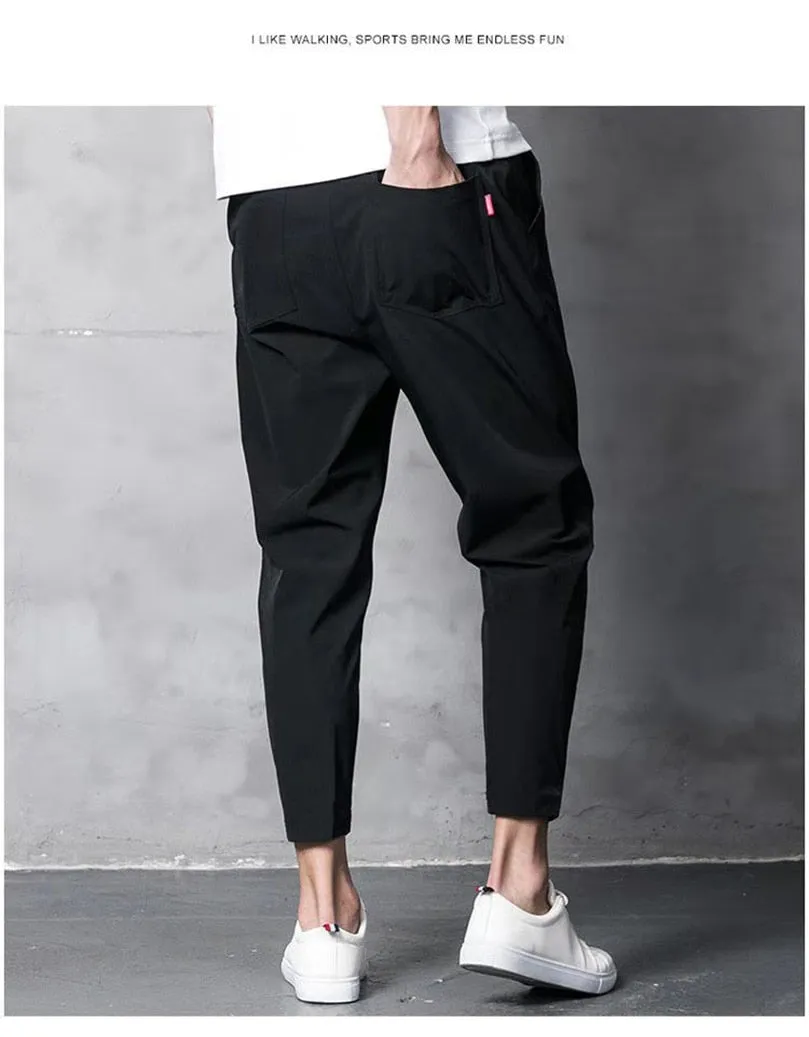 Riolio Spring Jogger Cargo Trousers for Men's Elastic Jogging Pants Ankle Oversize Male Streetwear Harajuku Korean Clothing Streetwear