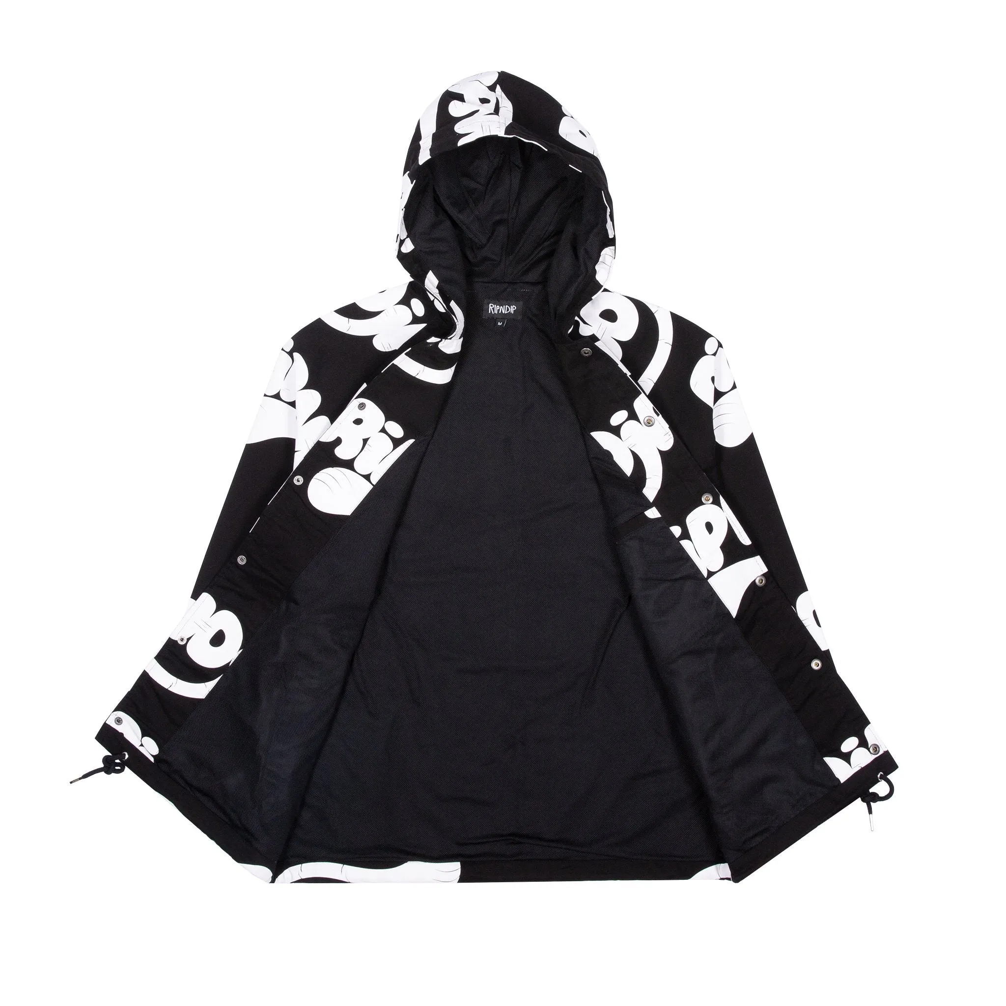 RIPNTAIL Hooded Coaches Jacket (Black)