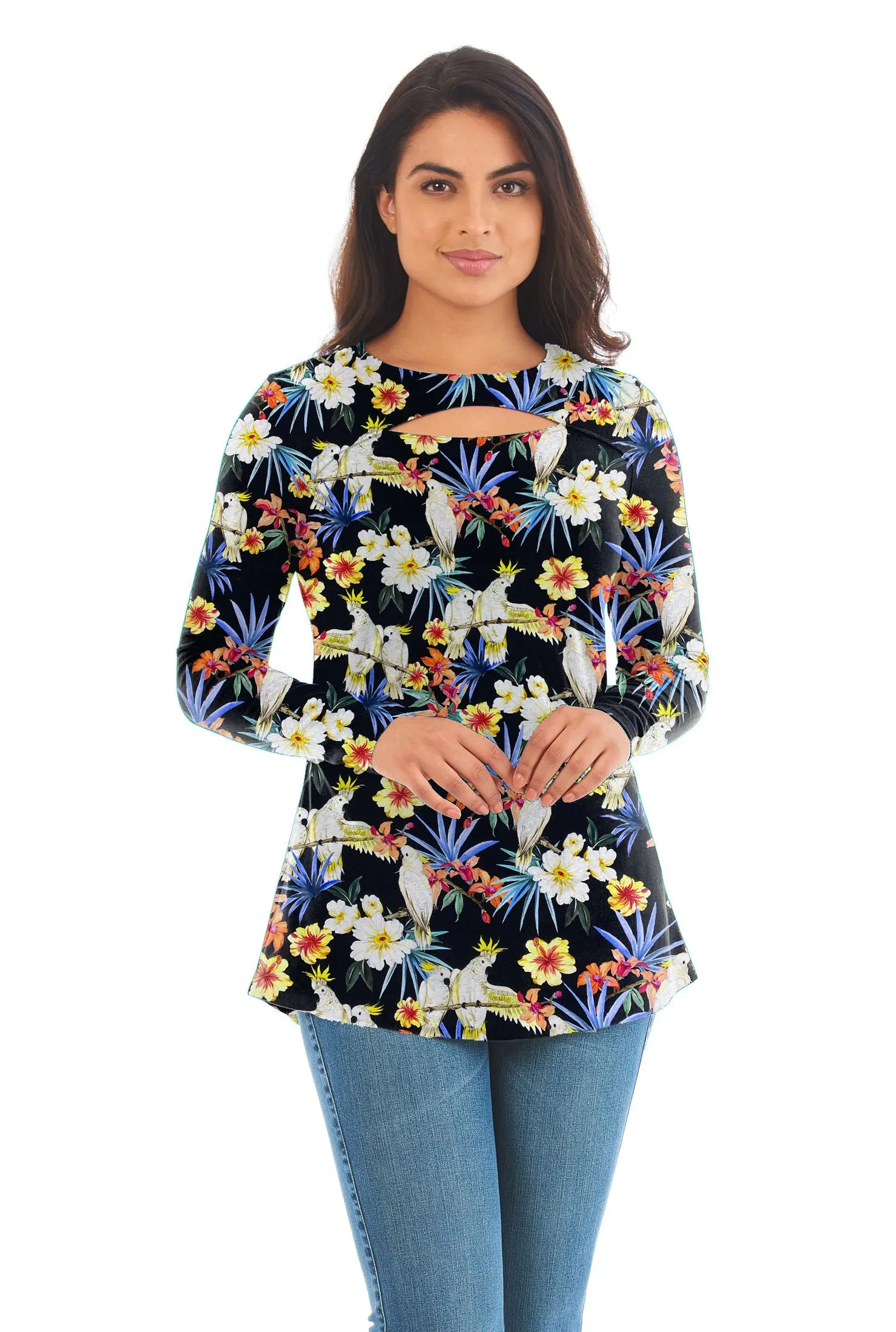 RVK-7513W-B RIO PRINT VISCOSE KNIT. FRANCE