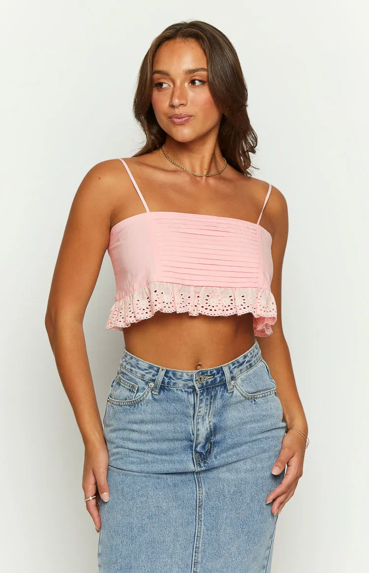 Sandi Pink Crop Top