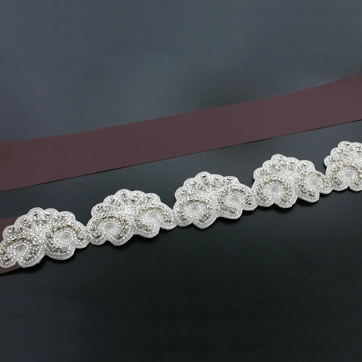 Scalloped Bridal Sash