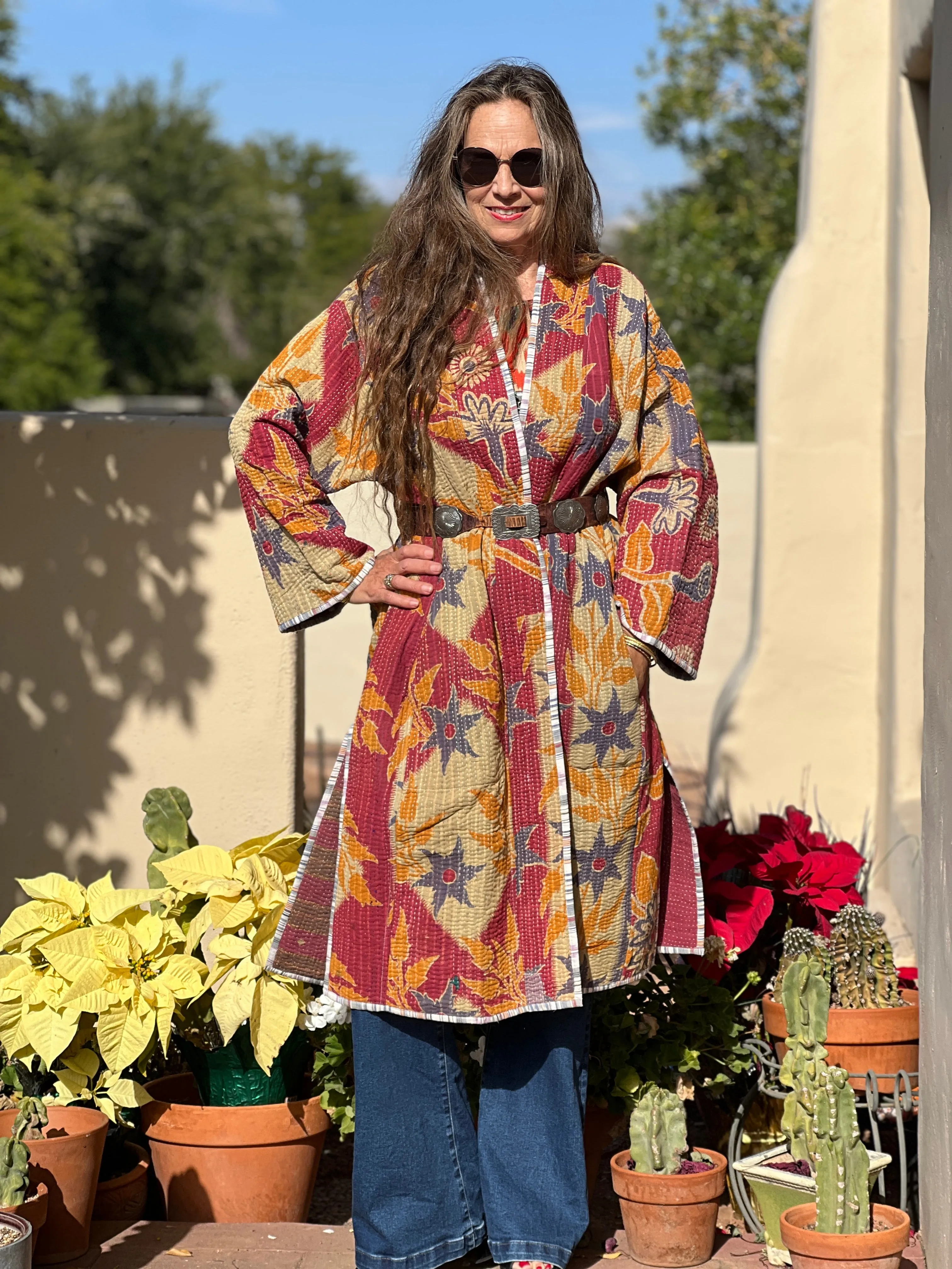 Shila quilted vintage kantha coat ONE OF A KIND