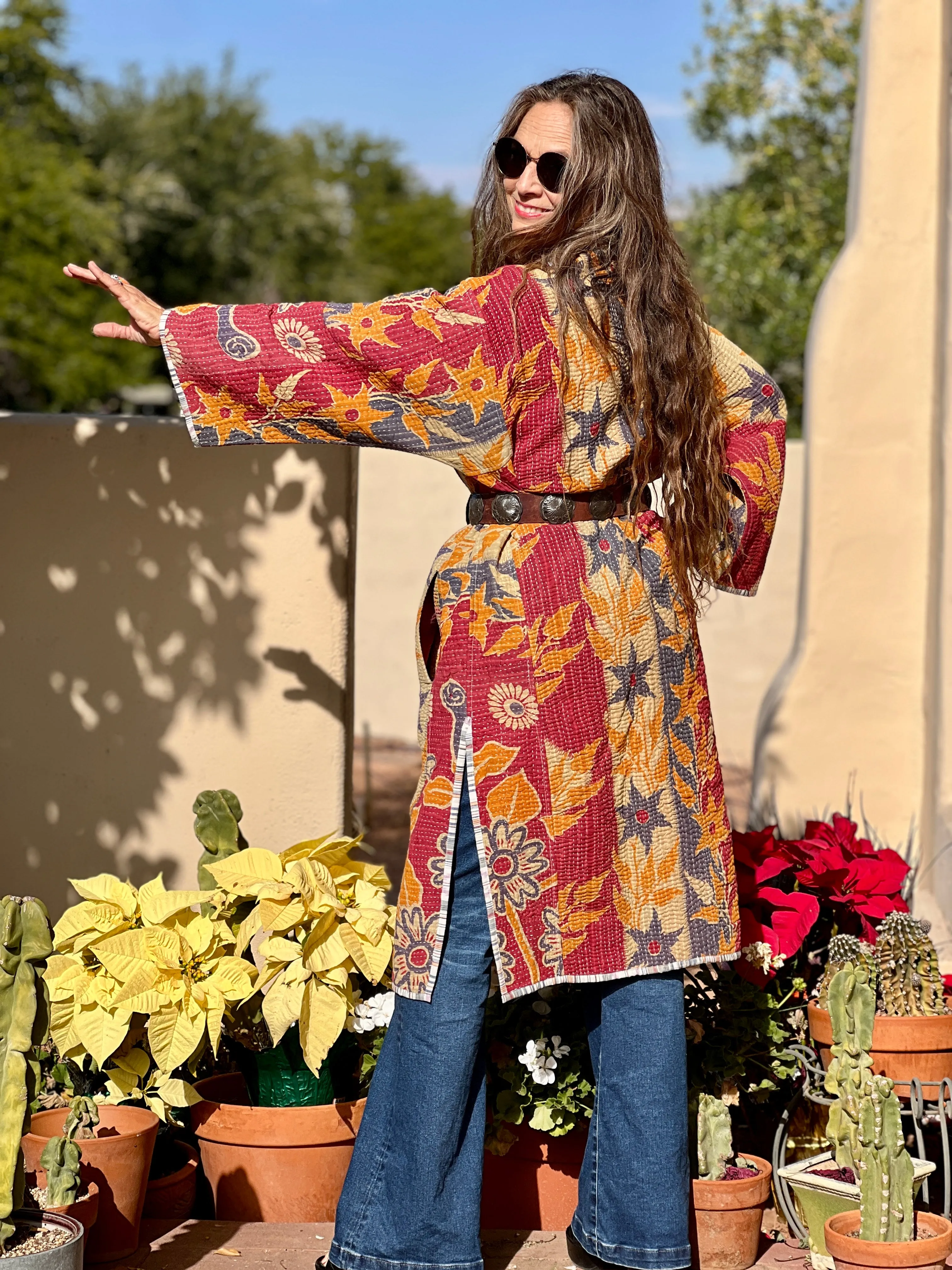 Shila quilted vintage kantha coat ONE OF A KIND