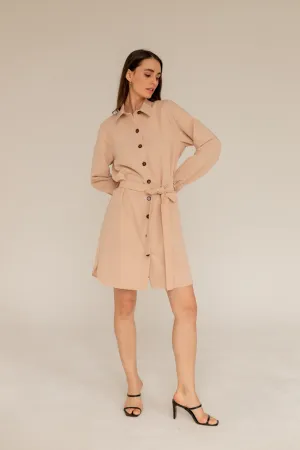 Shirt Dress Light Beige