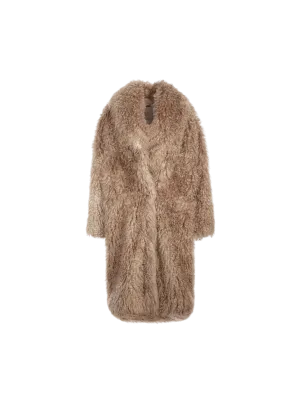 Single-Breasted Mohair Coat