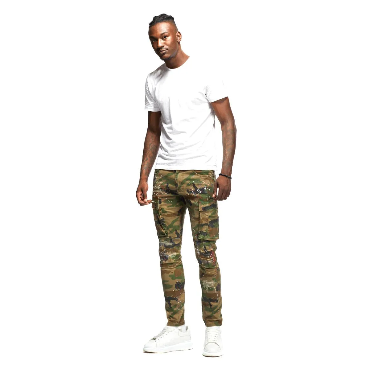 Smoke Rise SMOKE RISE RIP & REPAIR CARGO PANTS (Wood Camo)