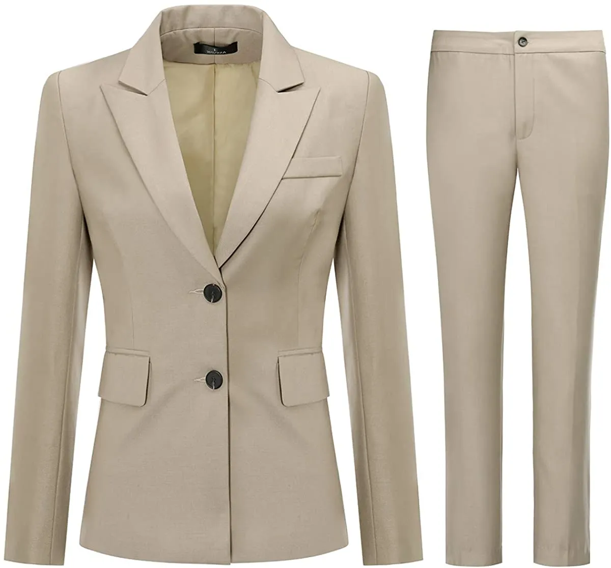 Sophisticated Teal Blue 2pc Office Work Blazer and Pants Set