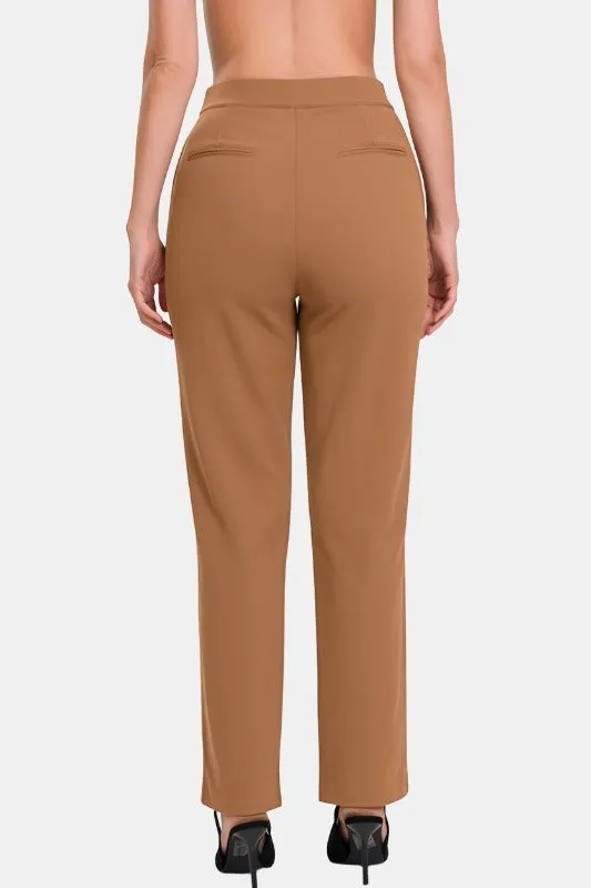 Stretch Pull On Scuba Crepe Dress Pant