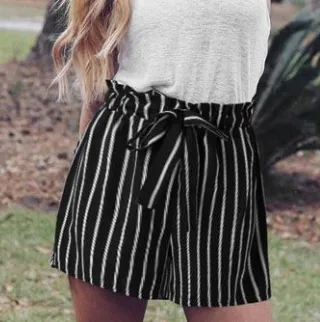 Striped Short Pants