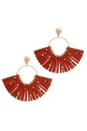 Suede Tassel Earring