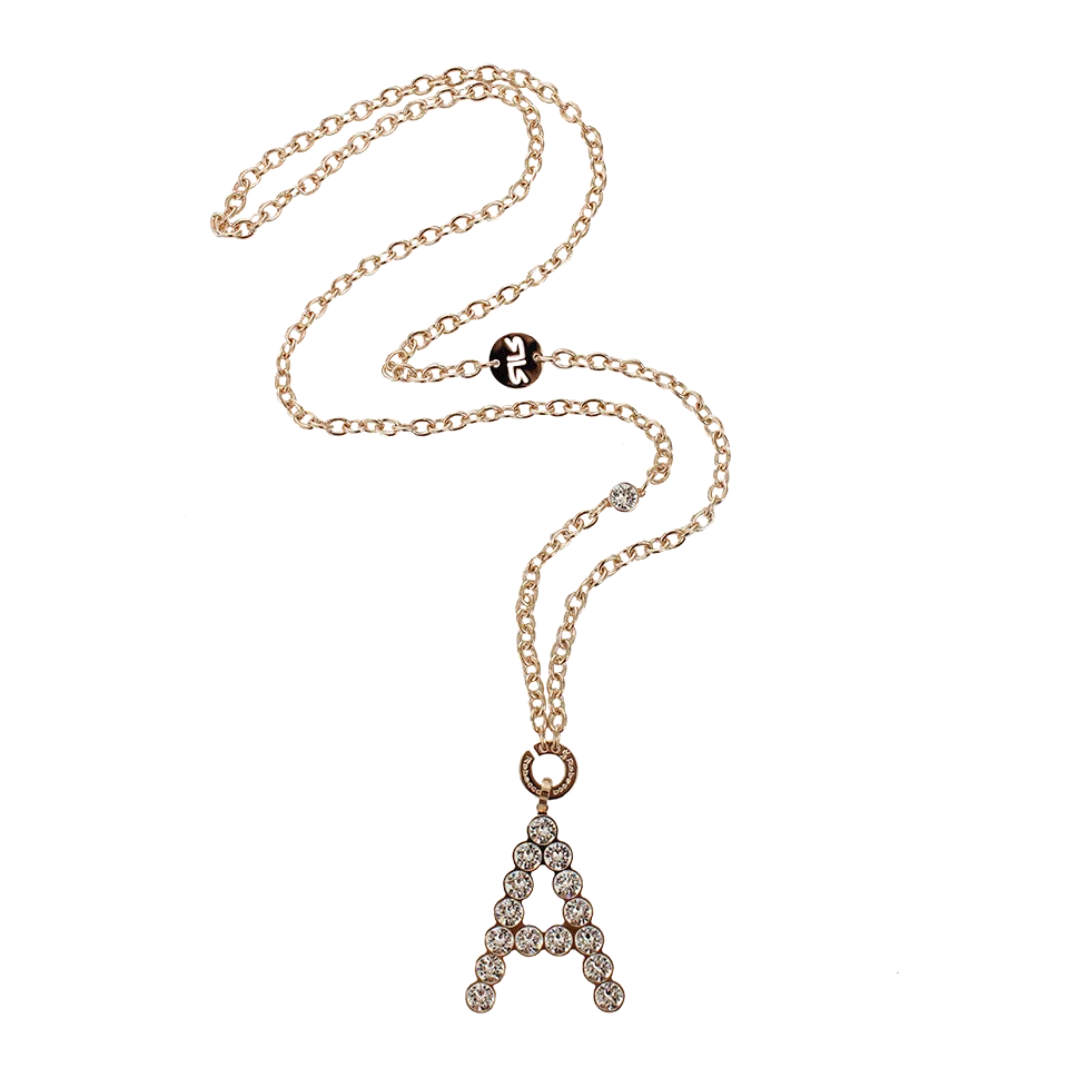 Swarovski “A” Necklace