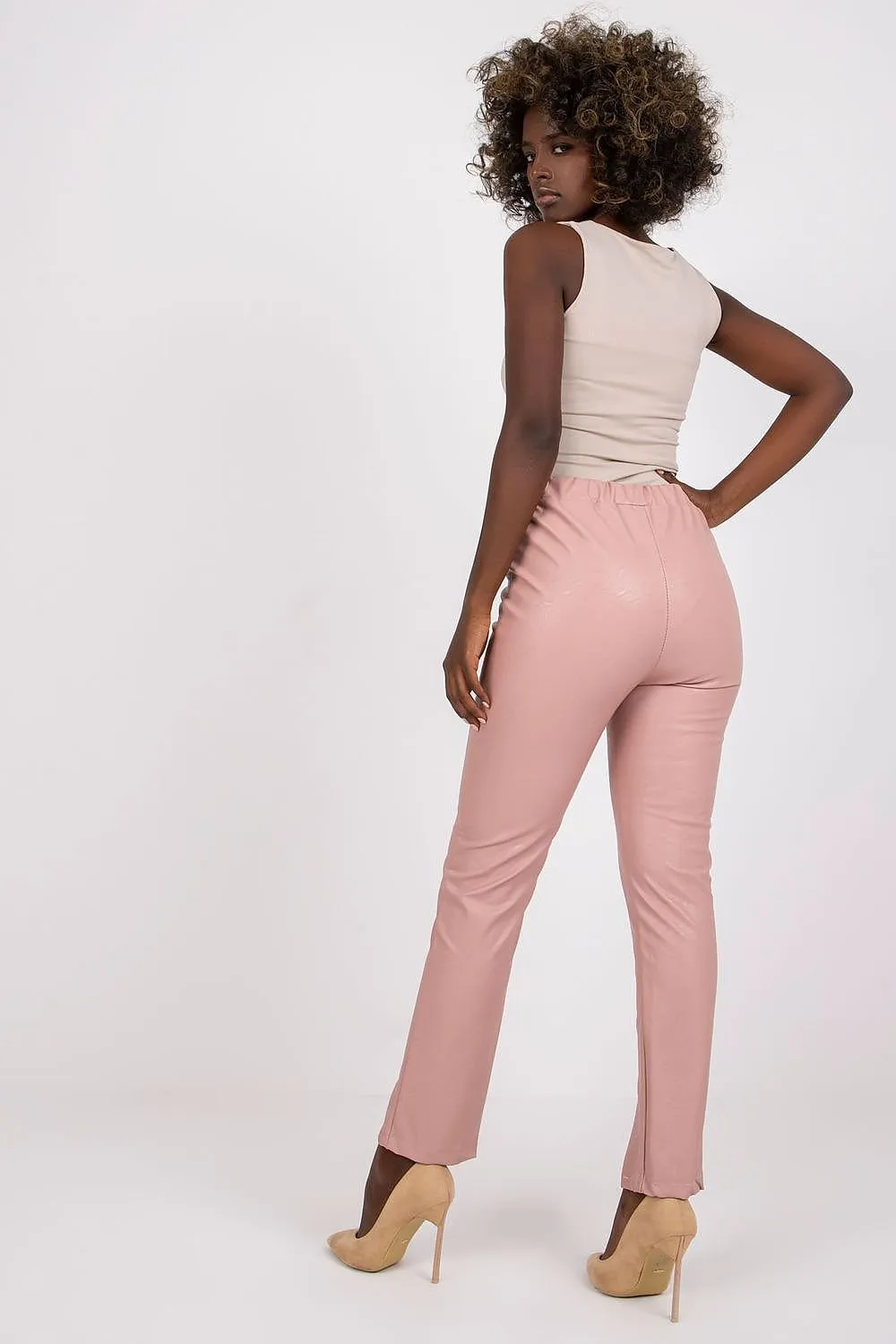 TEEK - Blushing Pink Foot Split Trousers