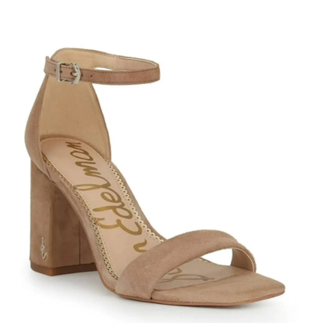 The Block Heel Dress Sandal in Oatmeal