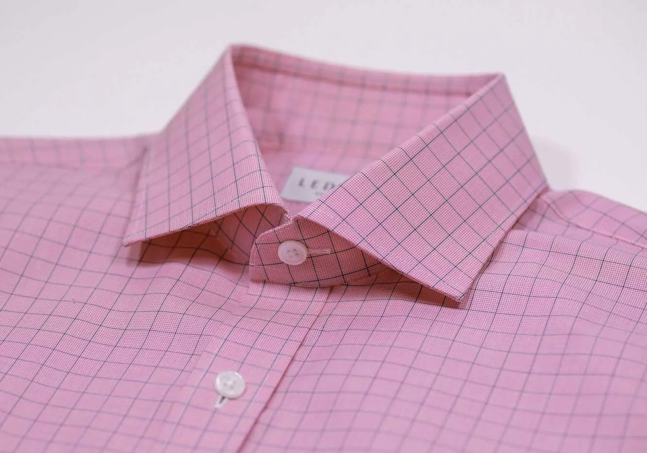 The Pink Clarendon Check Custom Shirt