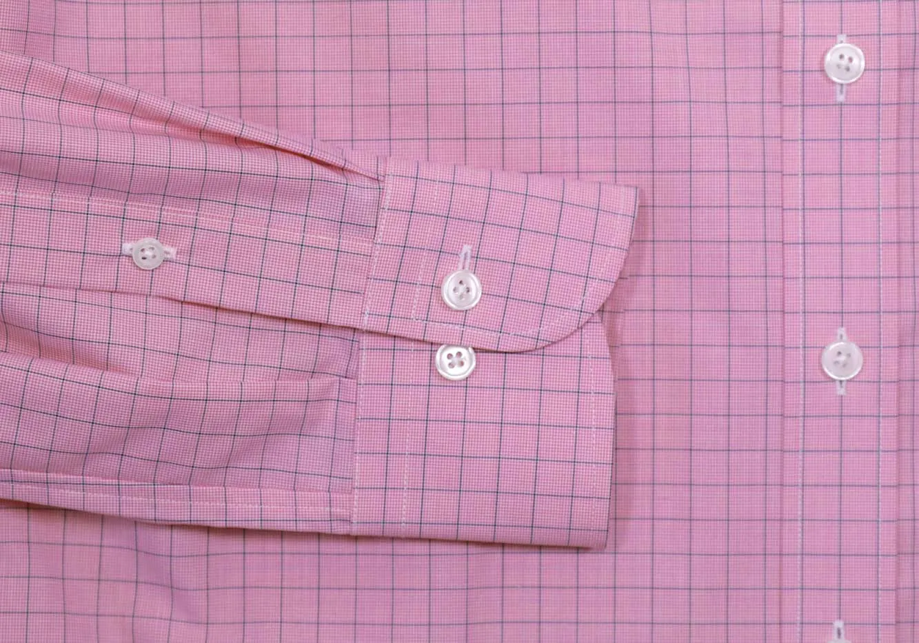 The Pink Clarendon Check Custom Shirt