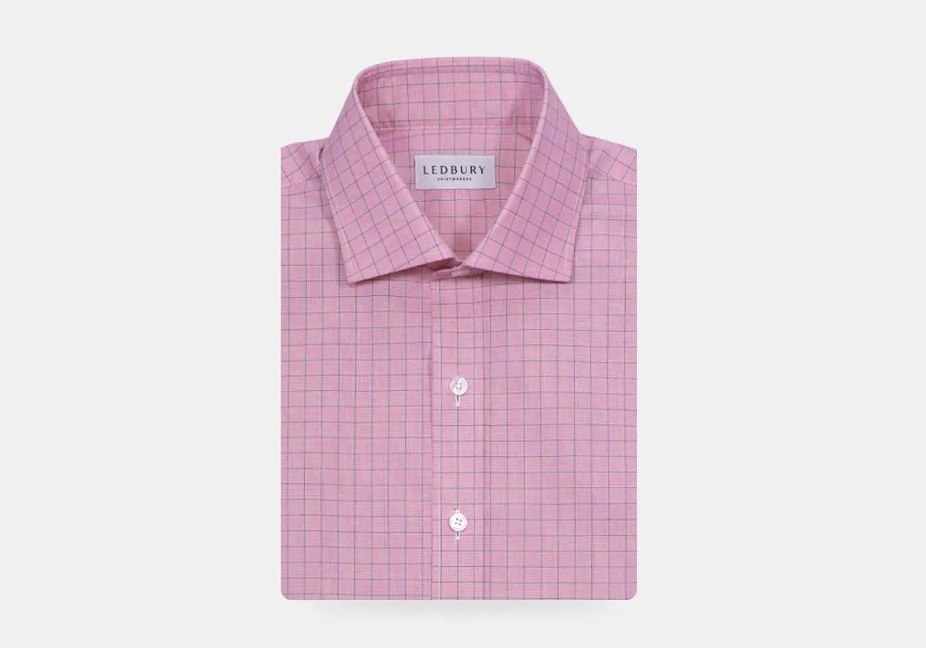 The Pink Clarendon Check Custom Shirt