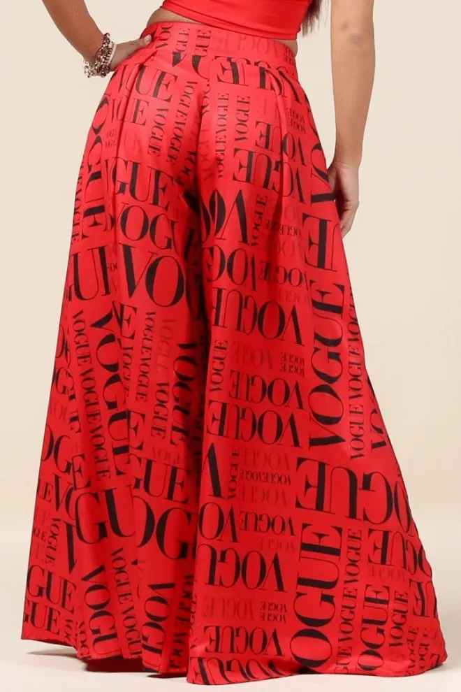 The Vogue Pants - Red