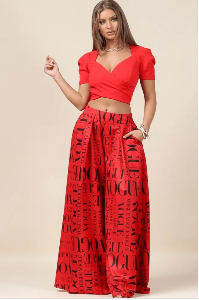 The Vogue Pants - Red