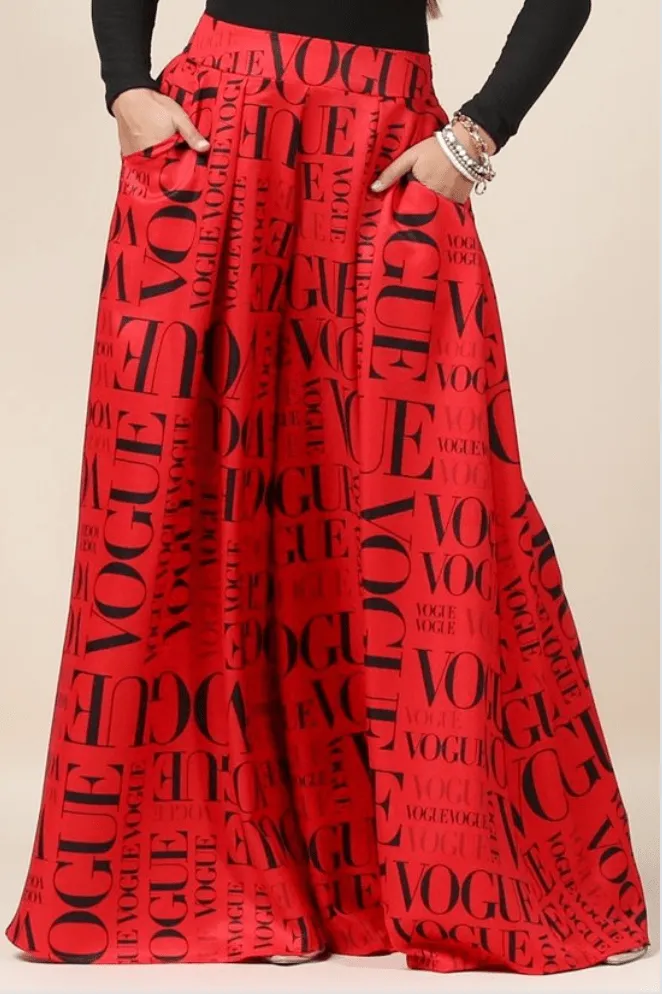 The Vogue Pants - Red