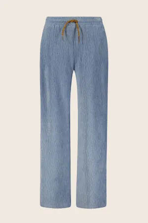 Tween Bottoms | Fem Velvet Ribbed Pants in Denim | Like Flo