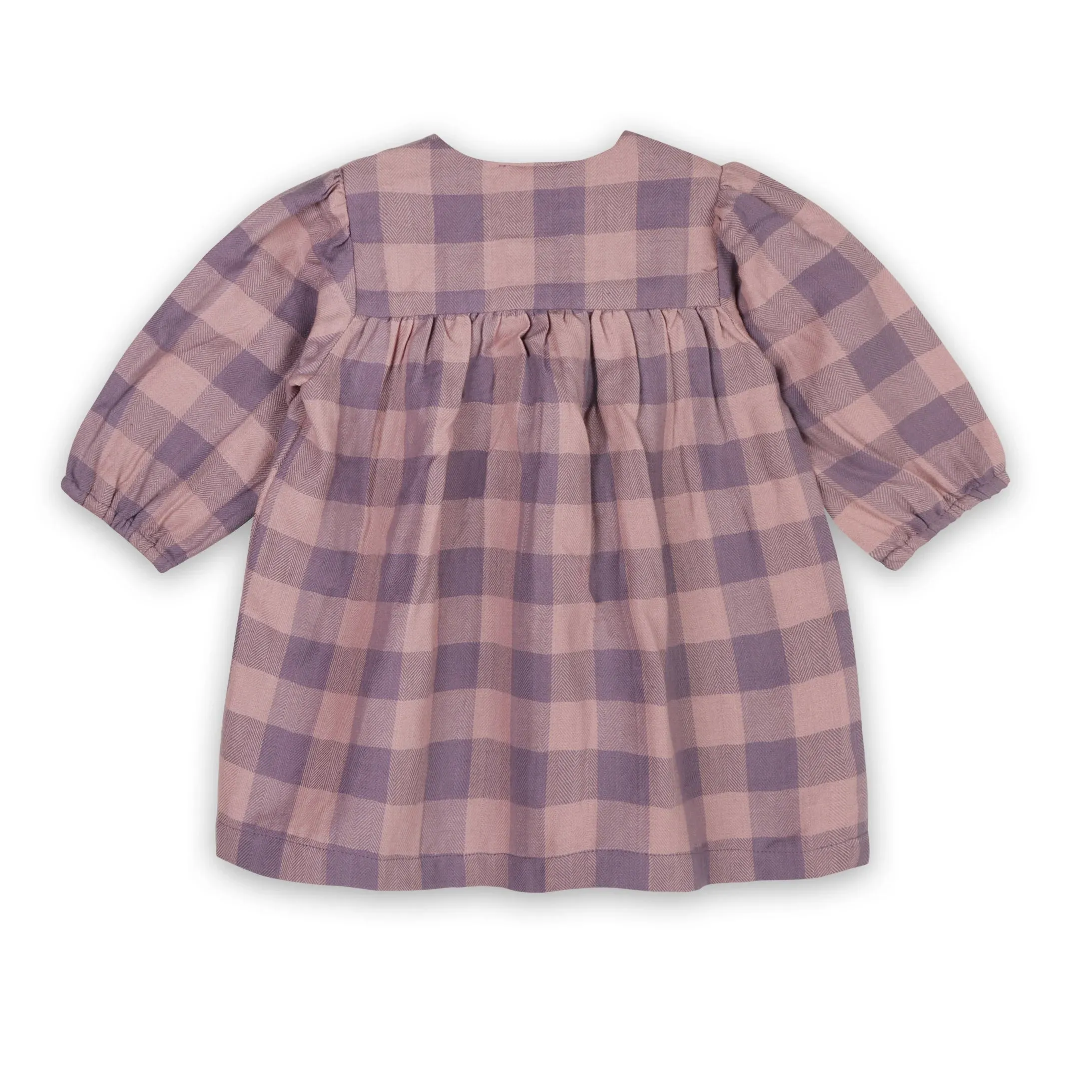 Viverano Organics Lace Gingham Baby Dress & Bloomer Set