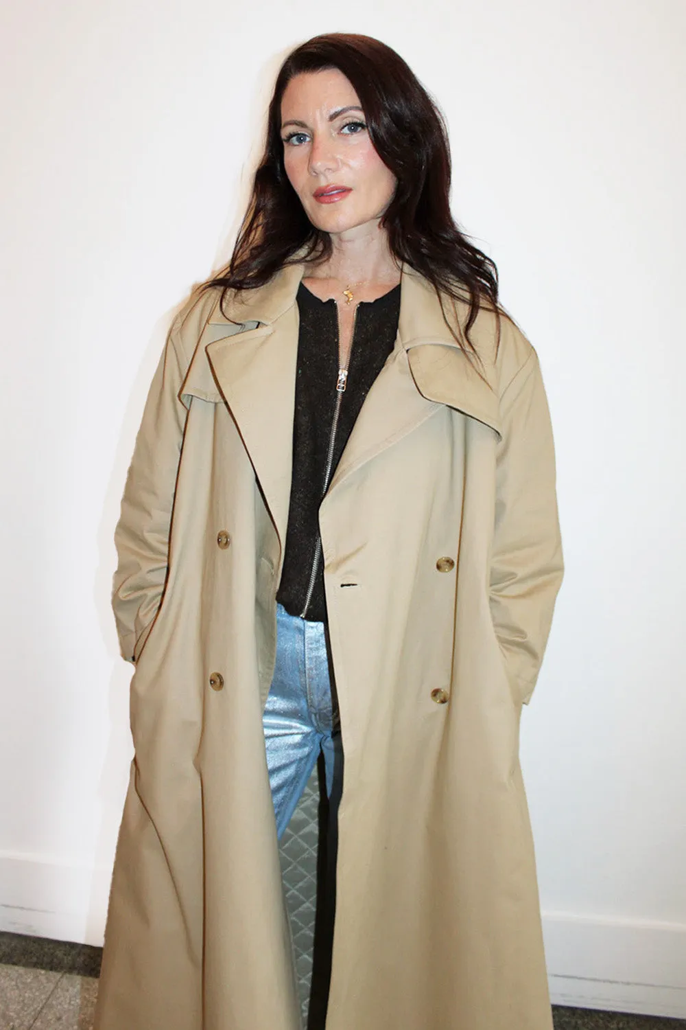 Vivetta - Gabardine Trench Coat: Khaki