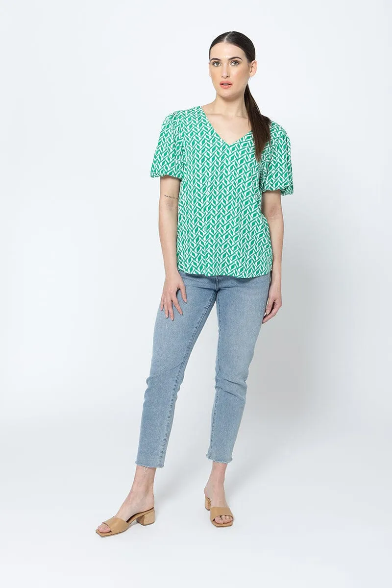 WORTHY TOP GEO GREEN