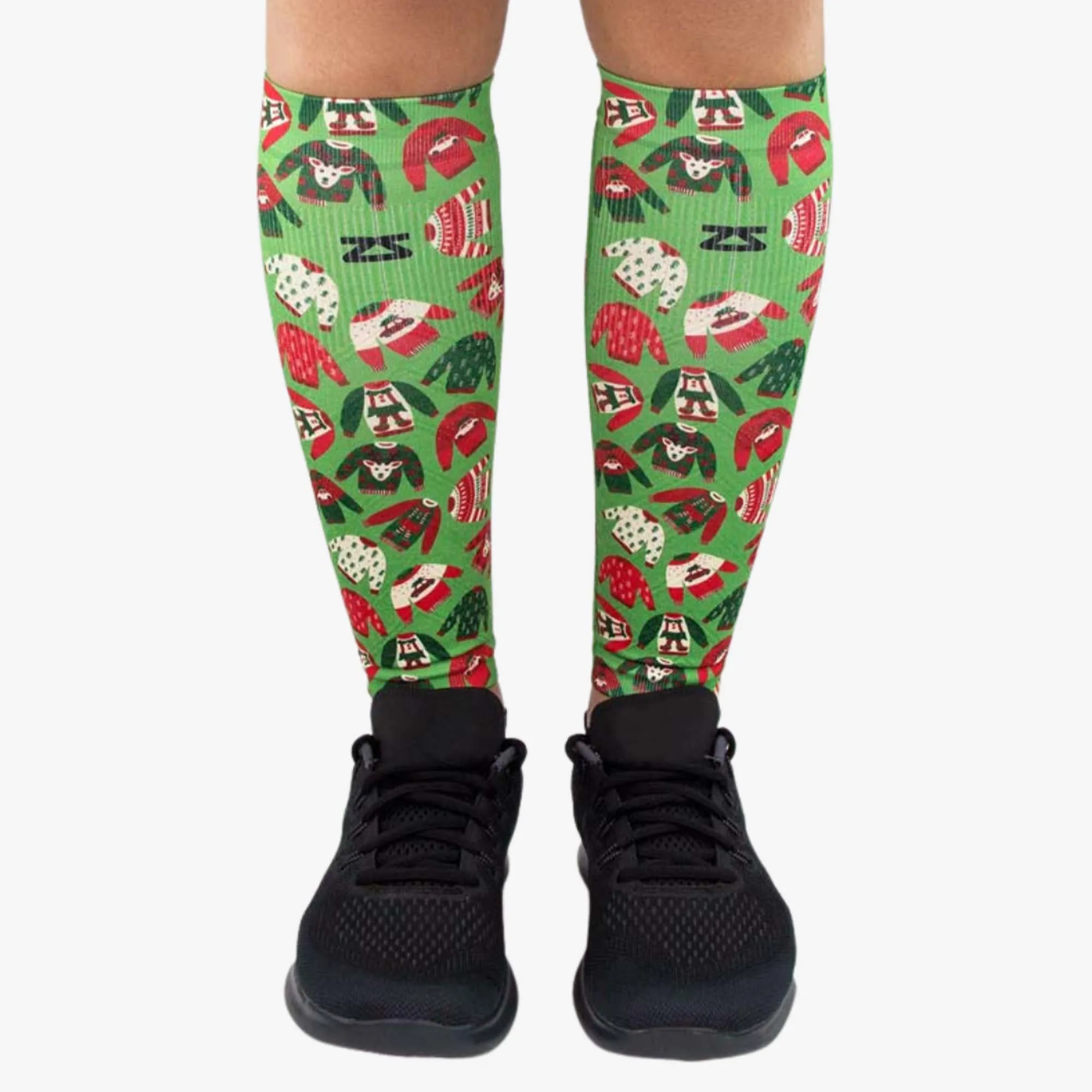 Xmas Sweater Compression Leg Sleeves